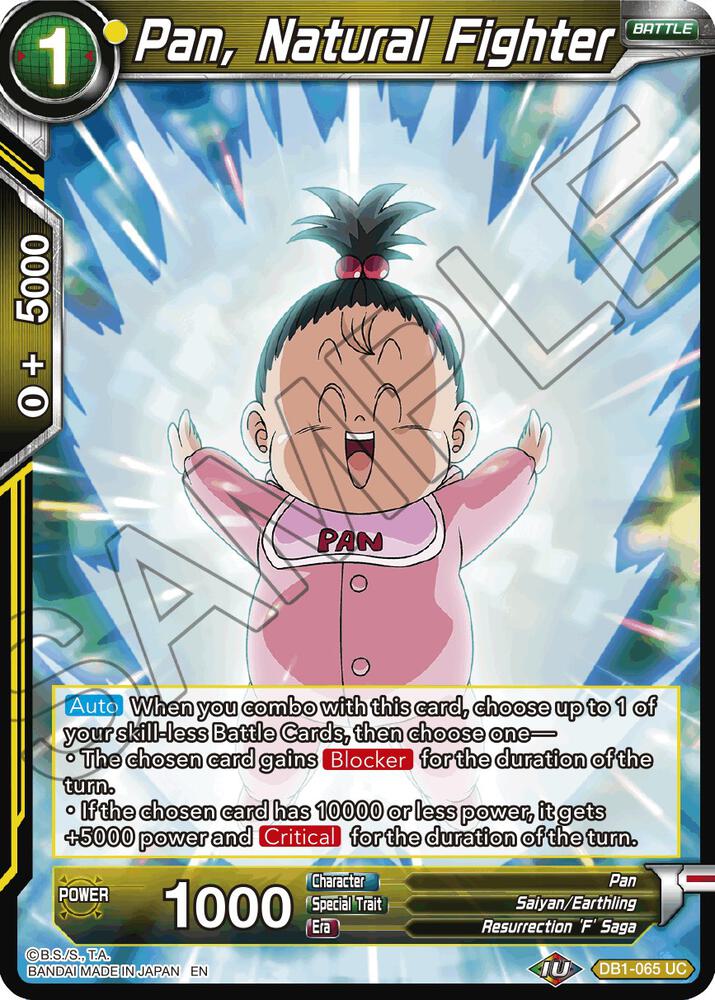 Pan, Natural Fighter (Reprint) DB1-065 card from Battle Evolution Booster