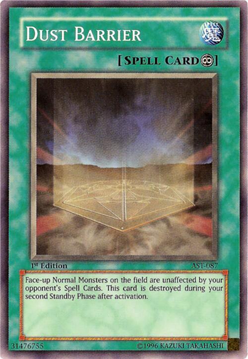 Dust Barrier AST-087 card from Ancient Sanctuary