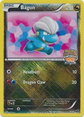 Bagon - 6/20 (Regional Championships) 006/020 card from League & Championship Cards