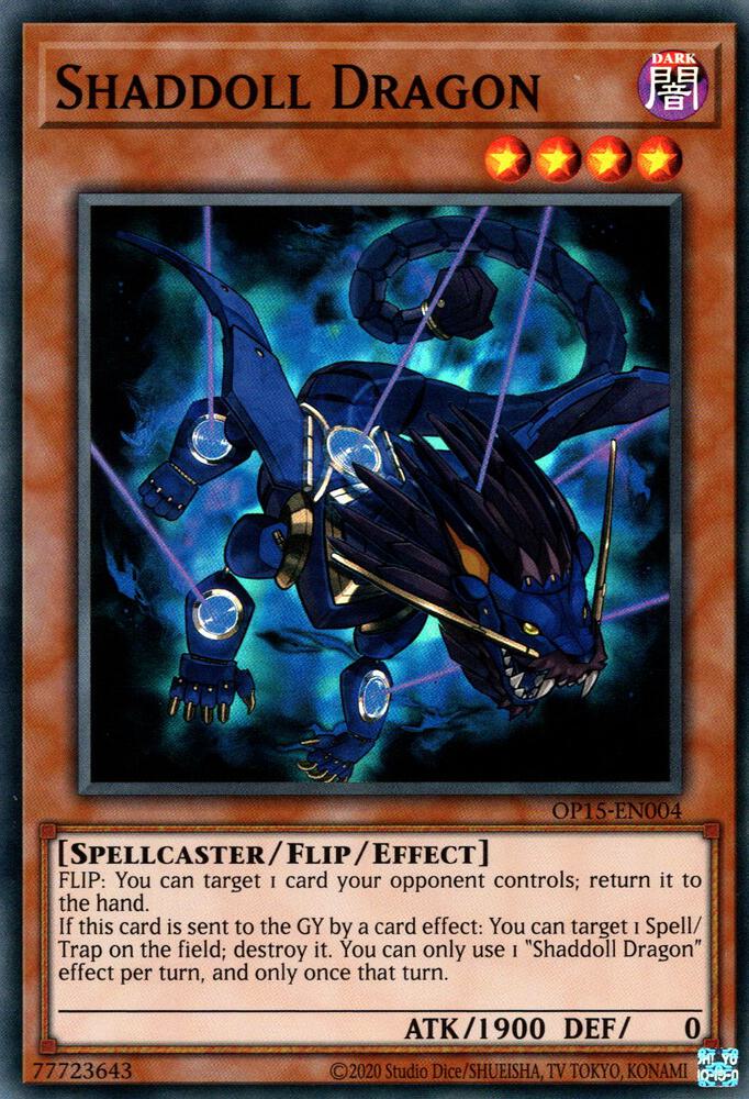 Shaddoll Dragon OP15-EN004 card from OTS Tournament Pack 15