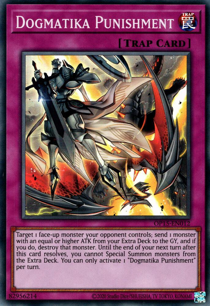 Dogmatika Punishment OP15-EN012 card from OTS Tournament Pack 15