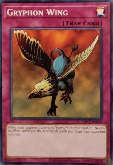 Gryphon Wing OP15-EN013 card from OTS Tournament Pack 15