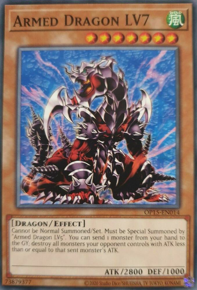 Armed Dragon LV7 OP15-EN014 card from OTS Tournament Pack 15