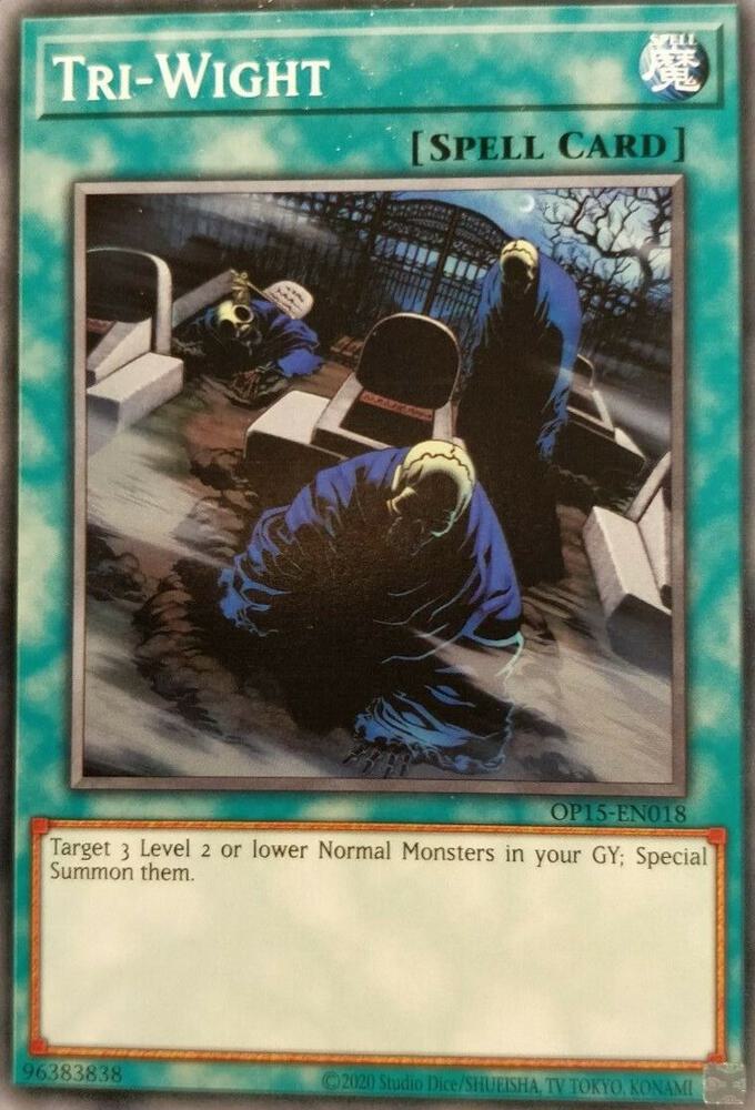 Tri-Wight OP15-EN018 card from OTS Tournament Pack 15