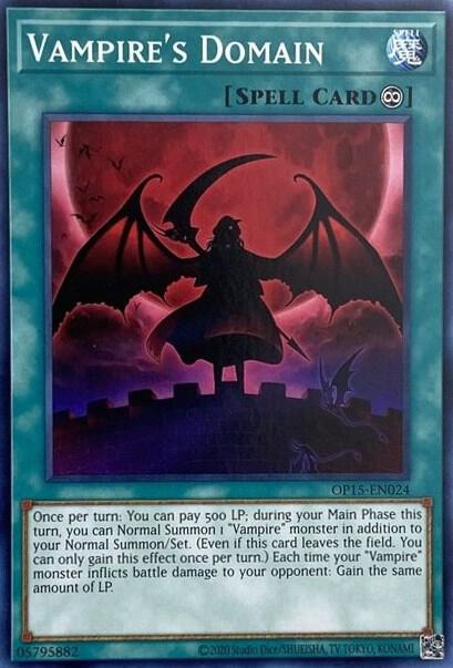 Vampire's Domain OP15-EN024 card from OTS Tournament Pack 15