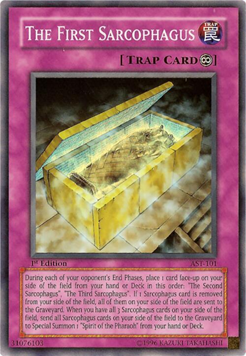 The First Sarcophagus AST-101 card from Ancient Sanctuary