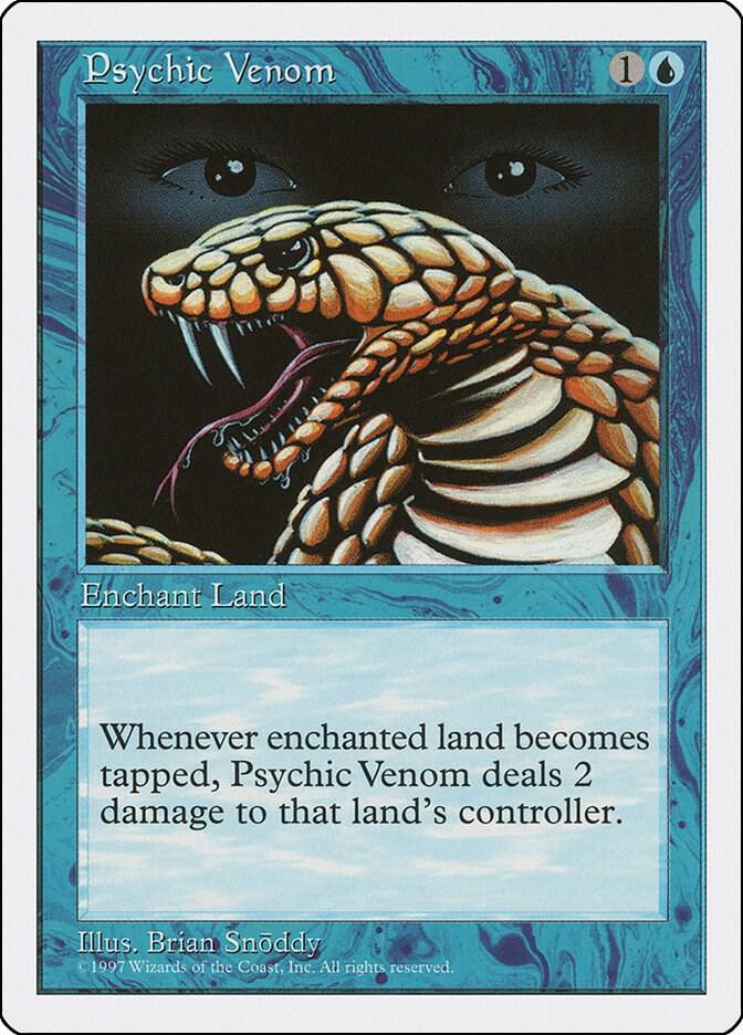 Psychic Venom card from Fifth Edition