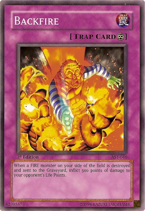 Backfire AST-046 card from Ancient Sanctuary