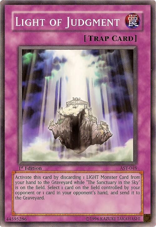 Light of Judgment AST-048 card from Ancient Sanctuary