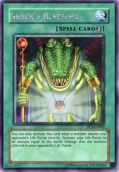 Sebek's Blessing PCJ-EN002 card from Power of Chaos: Joey the Passion