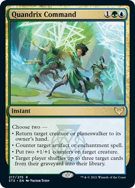 Quandrix Command 217 card from Strixhaven: School of Mages