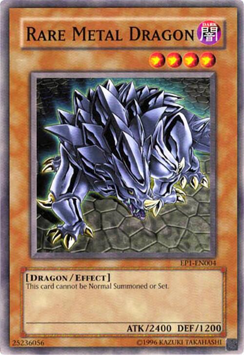 Rare Metal Dragon EP1-EN004 card from Yu-Gi-Oh! Movie Exclusive Pack