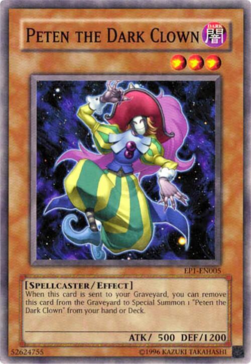 Peten the Dark Clown EP1-EN005 card from Yu-Gi-Oh! Movie Exclusive Pack