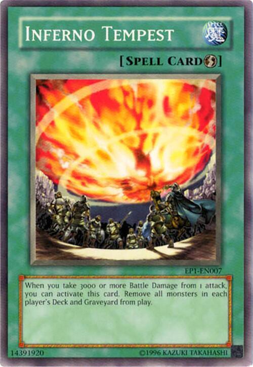 Inferno Tempest EP1-EN007 card from Yu-Gi-Oh! Movie Exclusive Pack