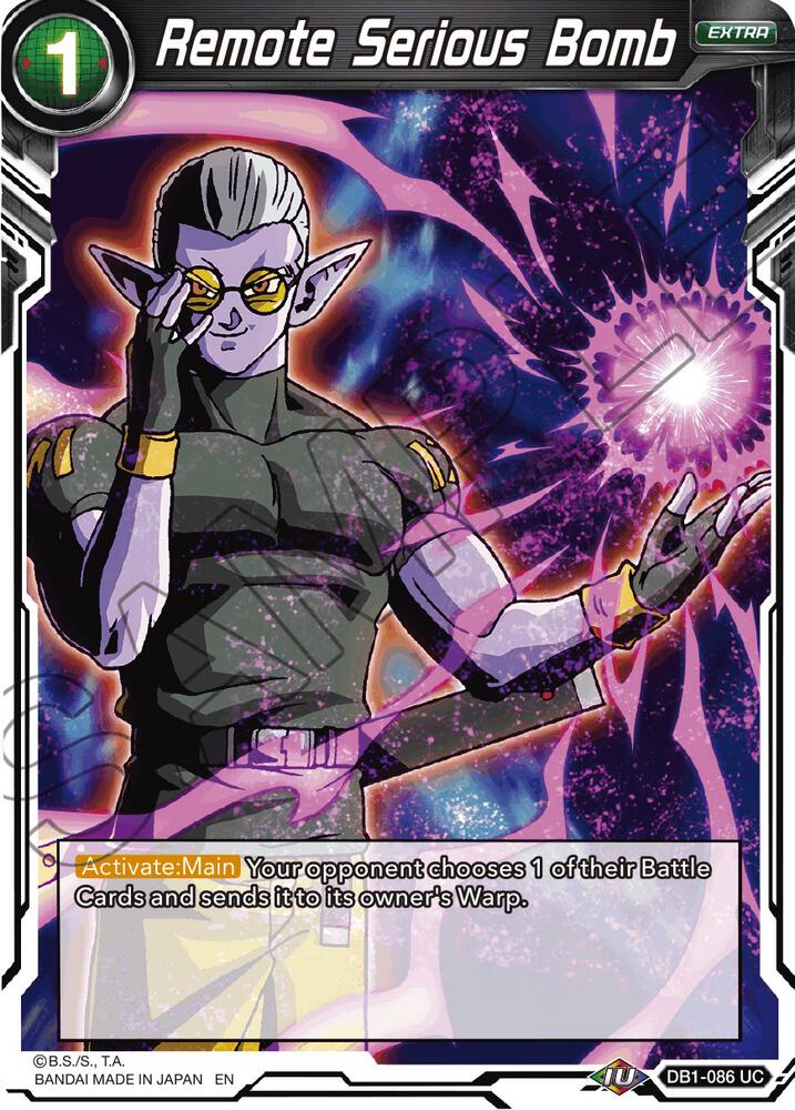 Remote Serious Bomb (Reprint) DB1-086 card from Battle Evolution Booster