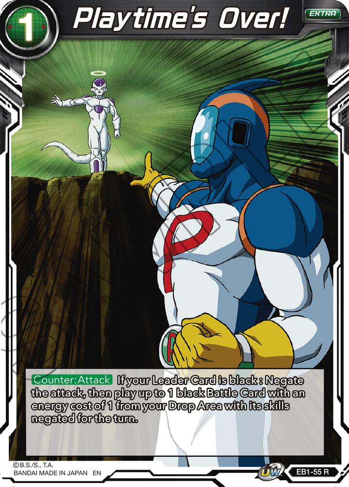 Playtime's Over! EB1-55 card from Battle Evolution Booster