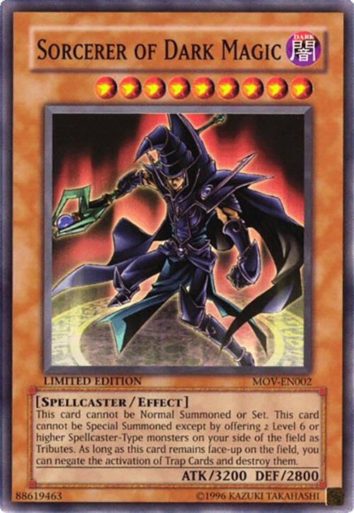Sorcerer of Dark Magic MOV-EN002 card from Yu-Gi-Oh! The Movie Promo Set