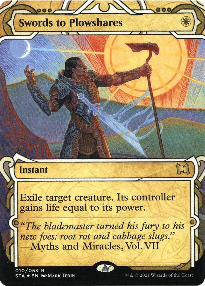 Swords to Plowshares (Foil Etched) 10 card from Strixhaven: Mystical Archive