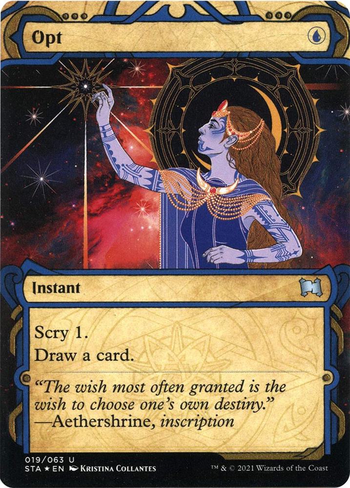 Opt (Foil Etched) 19 card from Strixhaven: Mystical Archive