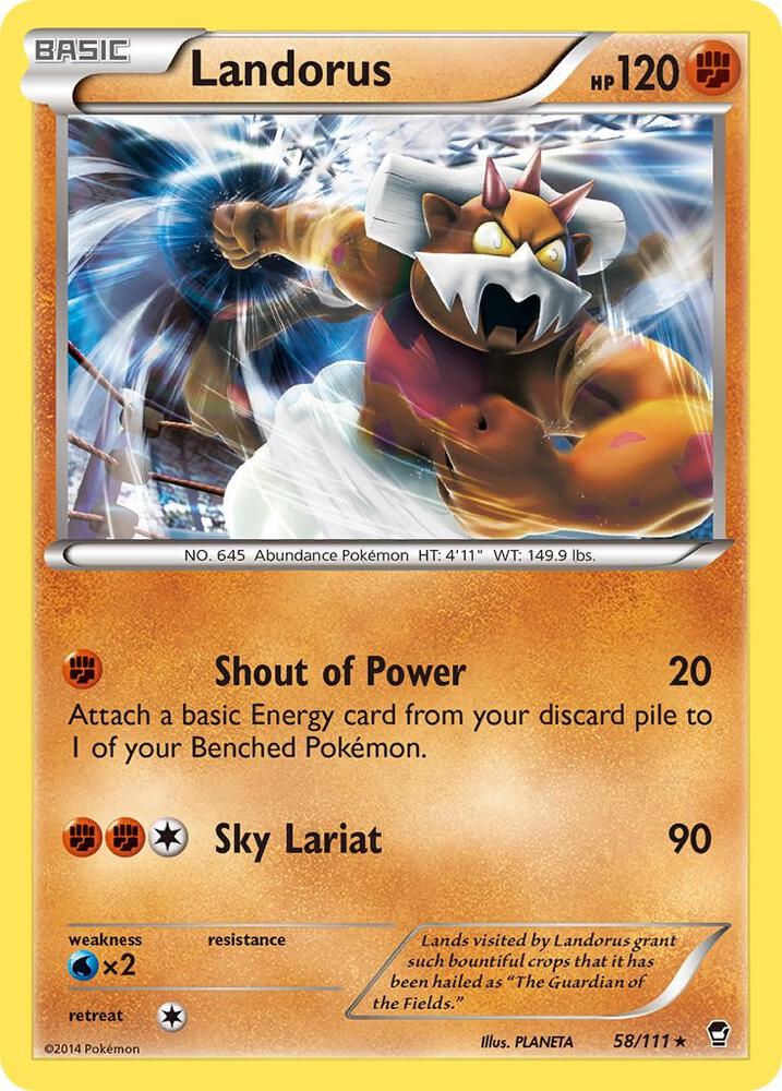 Landorus - 58/111 058/111 card from Deck Exclusives