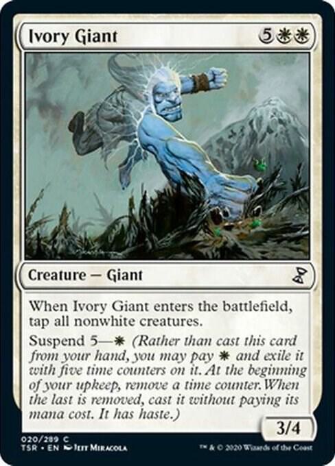 Ivory Giant 20 card from Time Spiral: Remastered