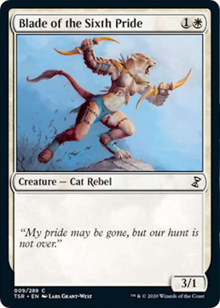 Blade of the Sixth Pride 9 card from Time Spiral: Remastered
