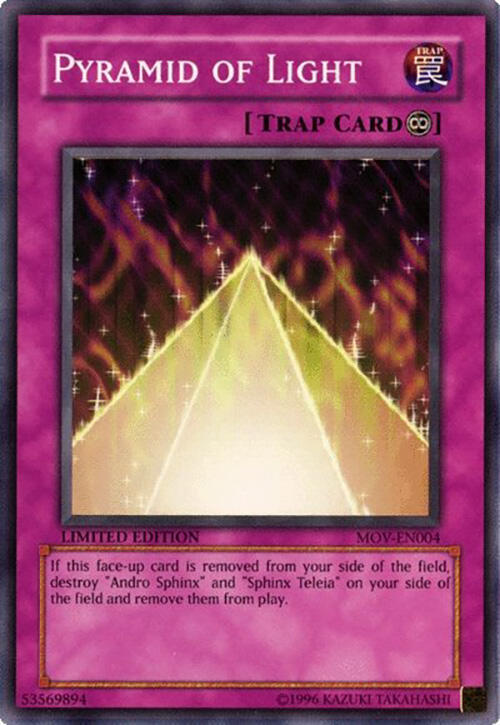 Pyramid of Light MOV-EN004 card from Yu-Gi-Oh! The Movie Promo Set