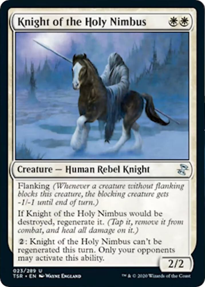 Knight of the Holy Nimbus 23 card from Time Spiral: Remastered