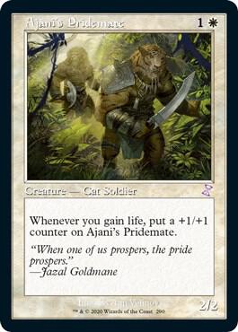 Ajani's Pridemate 290 card from Time Spiral: Remastered
