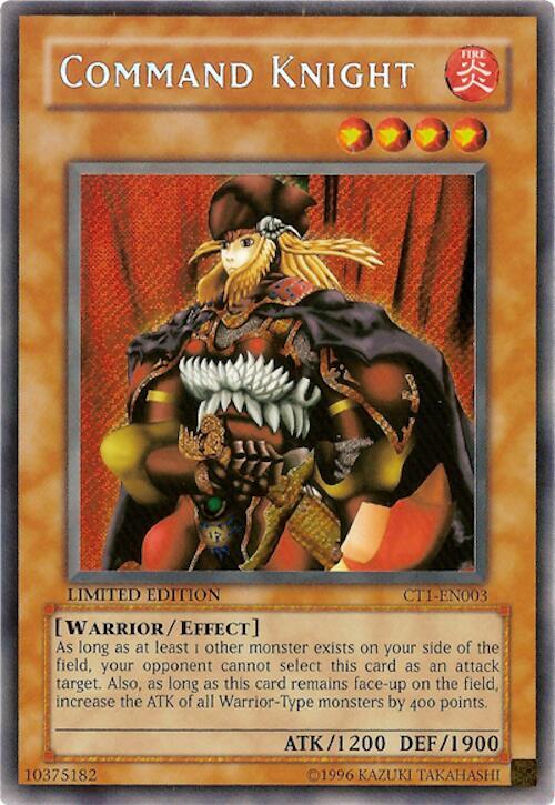 Command Knight CT1-EN003 card from 2004 Collectors Tin