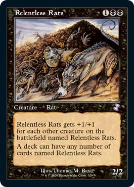 Relentless Rats 329 card from Time Spiral: Remastered