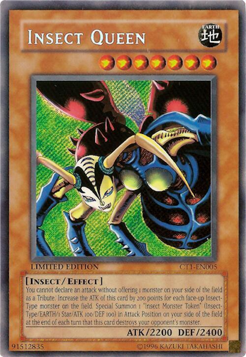 Insect Queen CT1-EN005 card from 2004 Collectors Tin