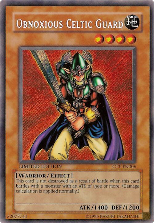 Obnoxious Celtic Guard CT1-EN006 card from 2004 Collectors Tin