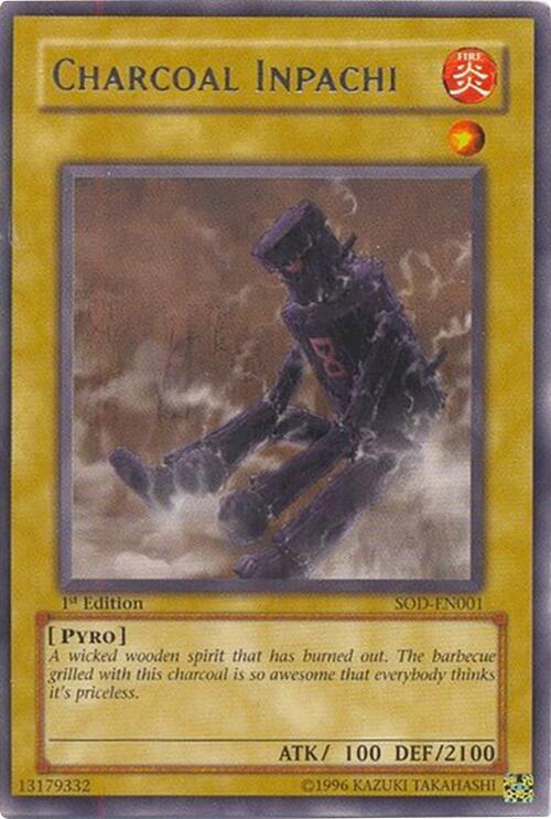 Charcoal Inpachi SOD-EN001 card from Soul of the Duelist