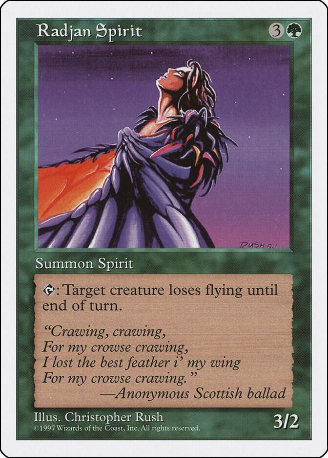 Radjan Spirit card from Fifth Edition