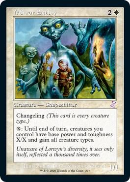 Mirror Entity 297 card from Time Spiral: Remastered