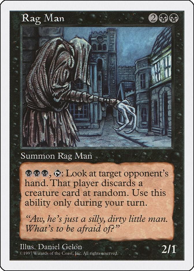 Rag Man card from Fifth Edition