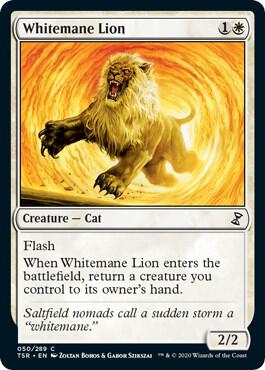 Whitemane Lion 50 card from Time Spiral: Remastered