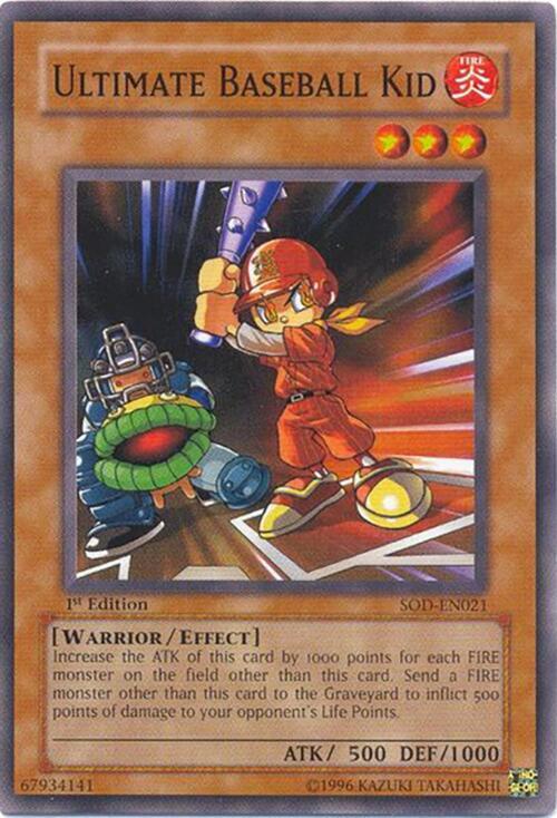 Ultimate Baseball Kid SOD-EN021 card from Soul of the Duelist