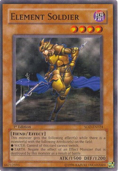 Element Soldier SOD-EN024 card from Soul of the Duelist