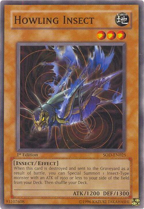 Howling Insect SOD-EN025 card from Soul of the Duelist