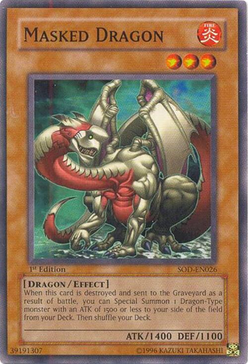 Masked Dragon SOD-EN026 card from Soul of the Duelist
