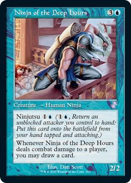 Ninja of the Deep Hours 313 card from Time Spiral: Remastered