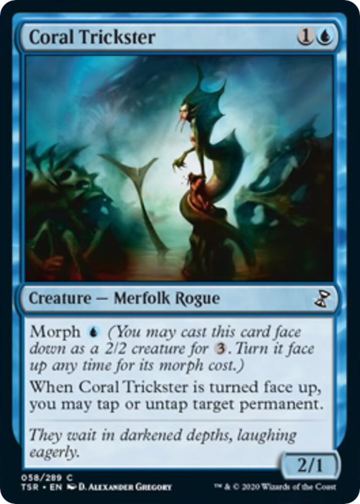 Coral Trickster 58 card from Time Spiral: Remastered