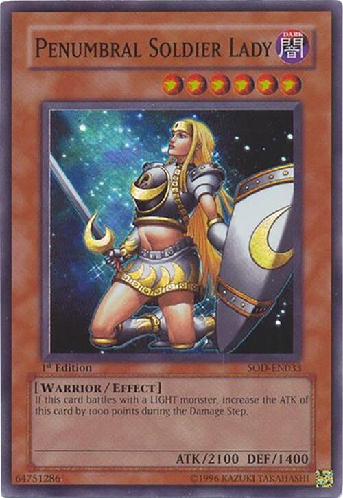 Penumbral Soldier Lady SOD-EN033 card from Soul of the Duelist