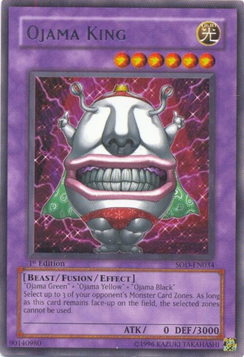 Ojama King SOD-EN034 card from Soul of the Duelist