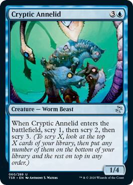 Cryptic Annelid 60 card from Time Spiral: Remastered
