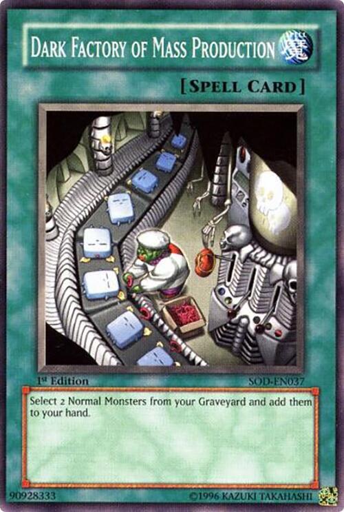 Dark Factory of Mass Production SOD-EN037 card from Soul of the Duelist