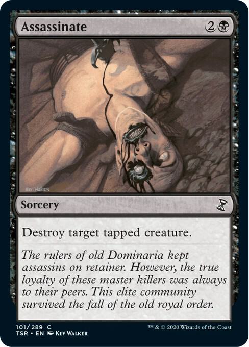 Assassinate 101 card from Time Spiral: Remastered
