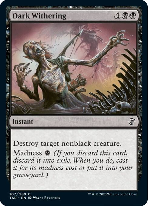 Dark Withering 107 card from Time Spiral: Remastered